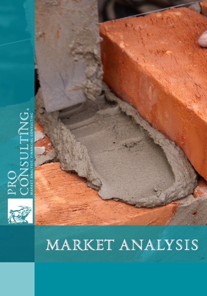 Market research report on cement of Ukraine. 2013